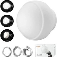 Camera Flash Diffusion Dome Kit Soft Light Adapter for Speedlights Video Ligh...