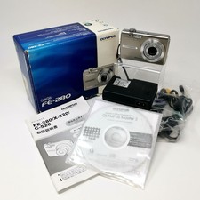 OLYMPUS FE 280 Silver Camera Compact Digital Camera No SD Card Operational Check