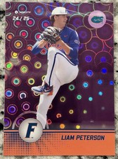 Liam Peterson 2025 Onit Athlete Florida Gators Baseball Pink Holo Parallel /25