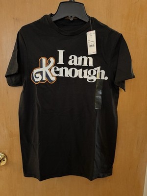 Barbie The Movie I Am Kenough Black Graphic T-Shirt Small New with Tags