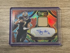 2025 Panini Select Taysom Hill Tie-Dye Prizm Patch Auto 22/25 🔥