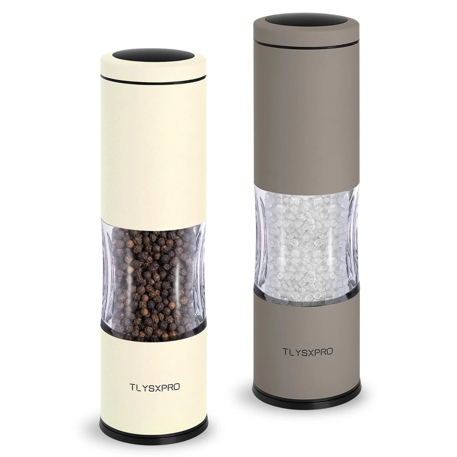 Salt and Pepper Grinder Set with Adjustable Coarseness | Manual Pepper Mill G...