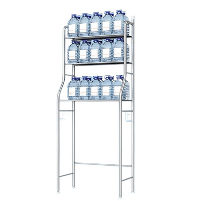 3-Tier Over Toilet Storage Rack with Towel Hooks & Paper Holder for Bathroom