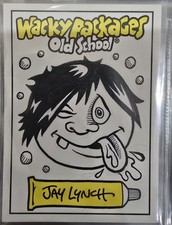 Wacky Packages Old School S1 2009 Jay Lynch Sketch Card-"Spazzles"