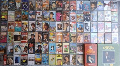 100 MC Audio Mussikkassetten Sammlung Schlager Unterhaltung Rock Pop Volksmusik 