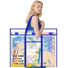 AKAYOK 30 x 24 Inch Art Portfolio Case, 30" x 24", Transparent