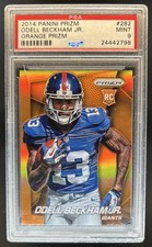 2014 Panini Prizm Odell Beckham Jr. RC Orange Rookie #282 Giants PSA 9