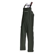 Men’s Neptune Commercial Fishing Bib Pants, Waterproof, Adjustable, Green, Large
