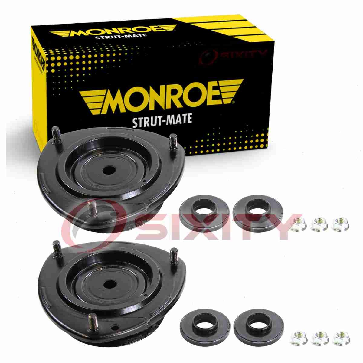2 pc Monroe Strut-Mate Front Suspension Strut Mounts for 2002-2007 Suzuki lo
