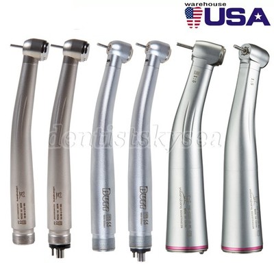 Dental 1:5 Contra Angle Optic LED / Fiber Optic Turbine/High Speed Handpiece UDM