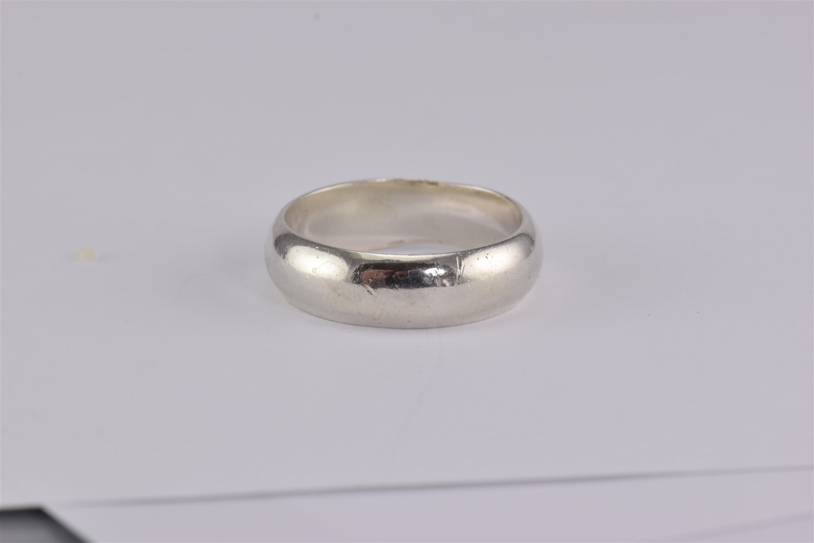 Sterling Silver Solid Rounded Side Simple Band Ri… - image 1