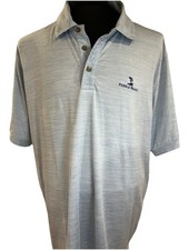 Pebble Beach Men  s Golf Polo Blue XL Pebble Beach embroidered logo