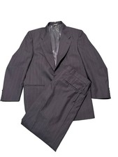 Vintage Burberrys Prorsum Lord Taylor 2Pc Suit Men 42R W33x28 Grey Pinstripe