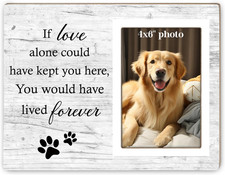 Dog Memorial Picture Frame, Pet Sentiment Memorial Gifts for Loss of Dog, Pet Pi