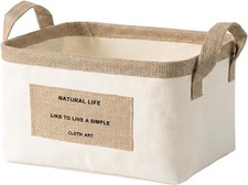 Fabric Storage Bins, Open-Top Collapsible Storage Baskets