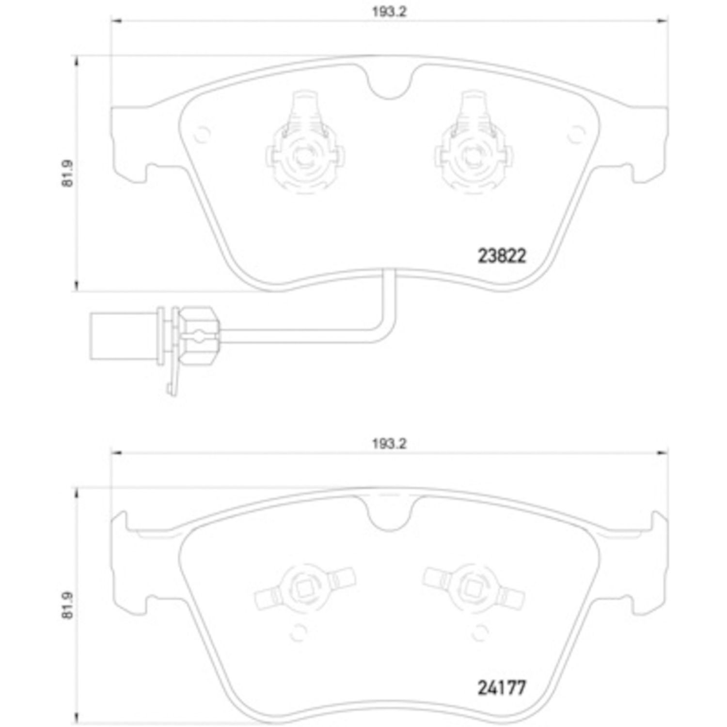 Hella Pagid 355020441 Disc Brake Pad Set For 06-16 Bentley Continental