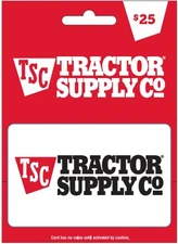 Tractor Supply Company $25 Physicsal Gift Card ( Free Shipping )