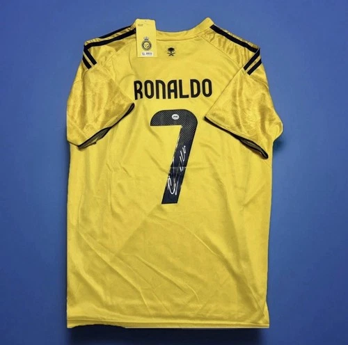 Cristiano Ronaldo Autographed Al-Nassr Soccer Jersey Certificate of Authenticity