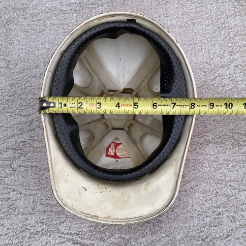 Cappello rigido vintage fibra-metallo super leggero alluminio vernice hi-biz con fodera - Foto 7 di 10