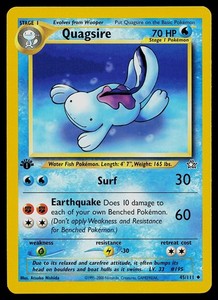 Quagsire 45/111 Neo Genesis 1st Edition Uncommon