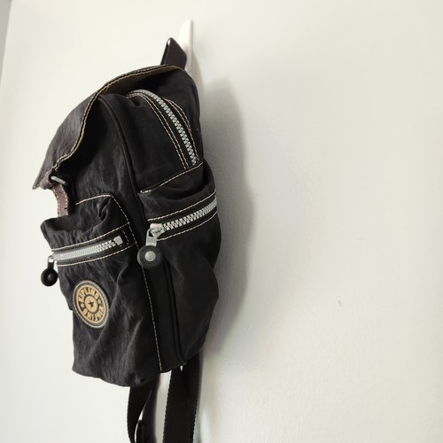 Mini sac à dos vintage Kipling sac à main sac à main quatre compartiments zippés année 2000 école sportive - Photo 4/14