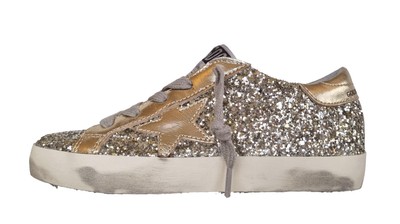 Golden Goose Mädchen Schuhe Leder Vintage und Glitzer GYF00101.F002840.65157