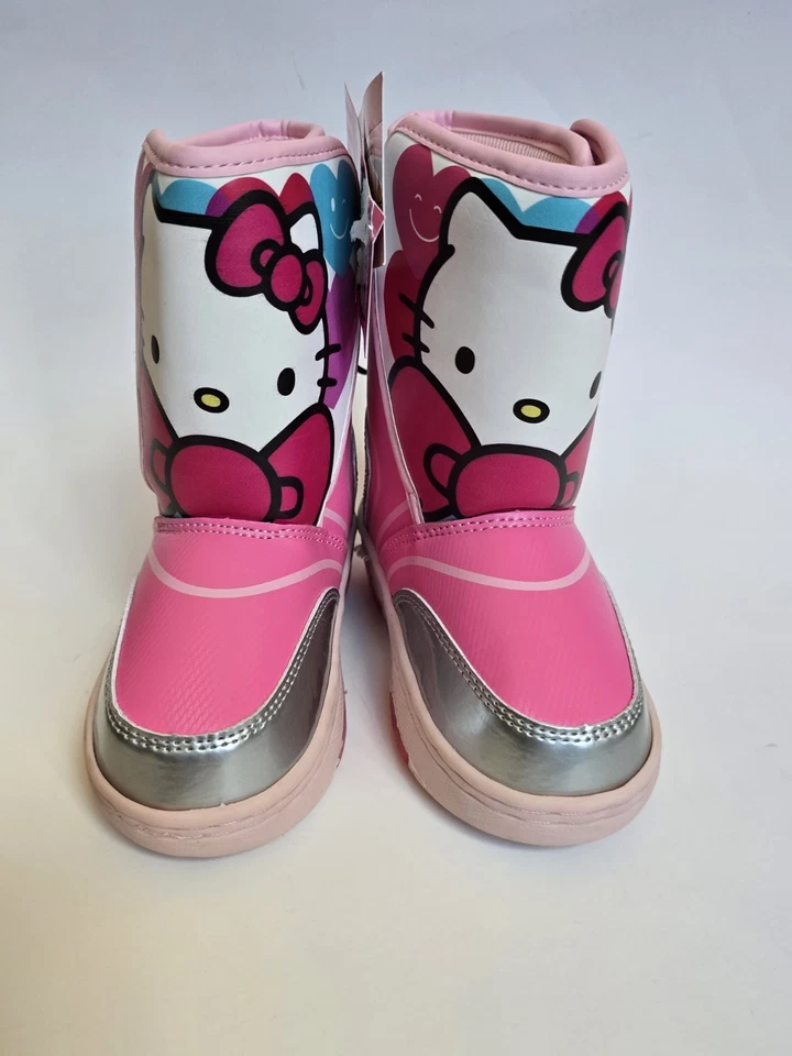 Botas de Nieve Hello Kitty Talla 8 Niñas Pequeñas Iluminadas NUEVAS Foto 3 de 4