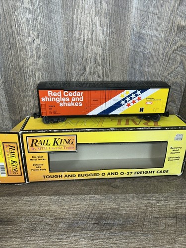 Tren de juguete Rail King MTH rojo cráter tejas y vagón caja de arroz calibre O 30-74627 | Zustand: Used