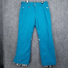 Roxy Snow Pants Womens M Medium Blue Mid Rise Boot Cut Waterproof Snowboard Ski