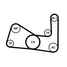 CONTINENTAL CTAM Keilrippenriemensatz 3PK670K1 für NISSAN MICRA 3 K12 NOTE E11