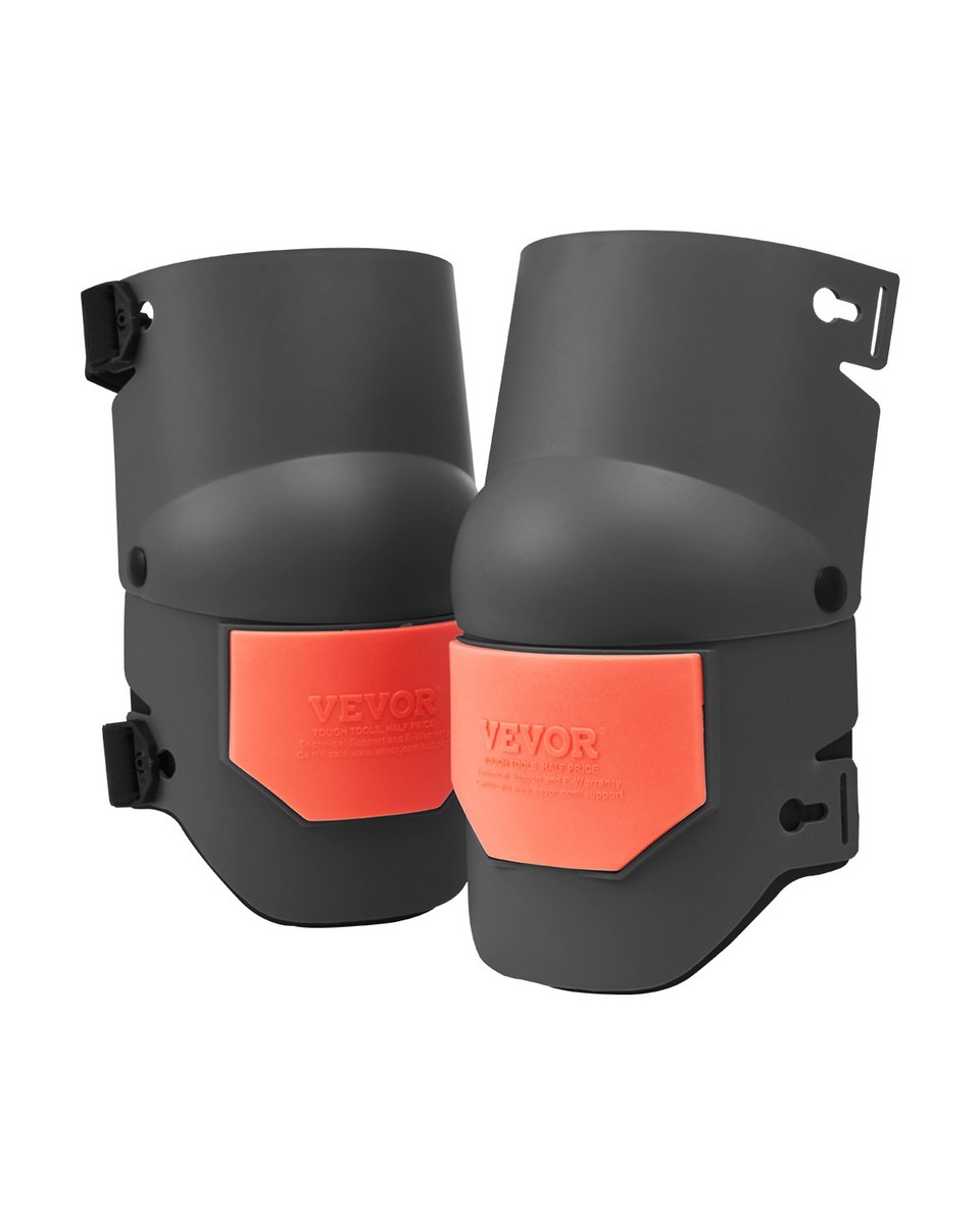 VEVOR Knee Pads For Work, Extended Heavy Duty Construction Knee Pads With 2 Extension Straps Anti Slip Foam Gel Knee Pads Yellow And Black