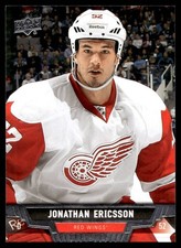 2013 Upper Deck Hockey Jonathan Ericsson 100 Detroit Red Wings