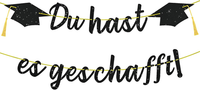 qingmeng Graduation Deko Girlande Banner, Abitur 2026 Geschenke Bachelor PrüFung