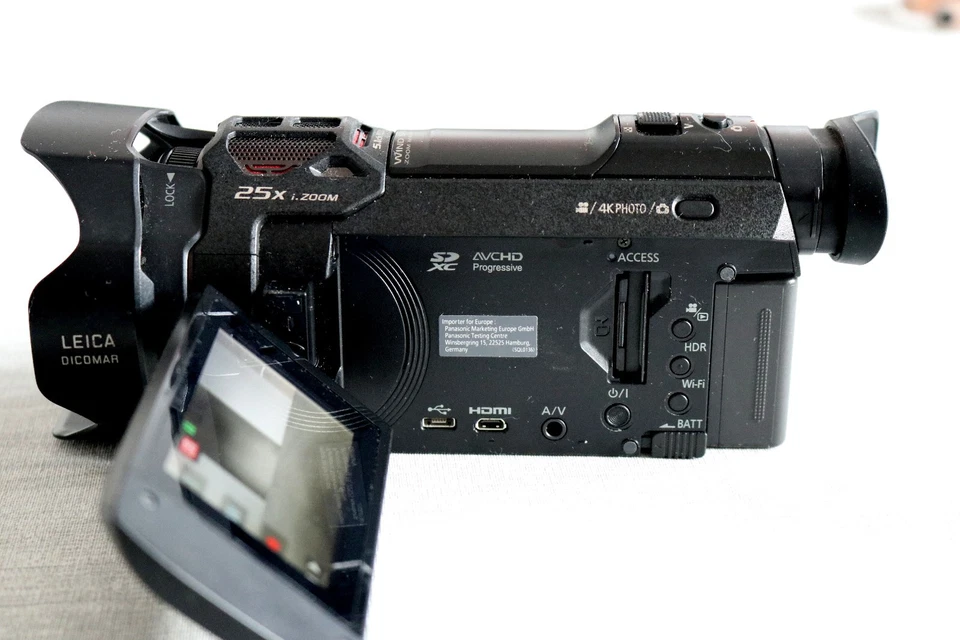 Panasonic HC-VXF999 4K Speicherkarten Camcorder - Schwarz - Bild 3 von 4