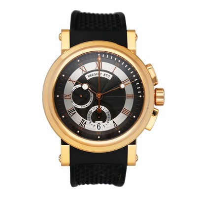 Breguet Marine 5827BR/Z2/5ZU Black, Silver Dial Mens Watch