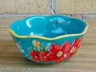 Pioneer Woman ~ Set of Four (4) Ceramic Measuring Cups/Bowls ~ Vintage Rose — photo 4