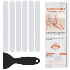 Non Slip Bathtub Stickers, 24 PCS Shower Stickers for Safety Bathroom Clear