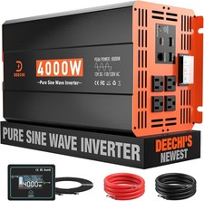 4000 Watt Pure Sine Wave Inverter 12V DC to 110V/120V AC