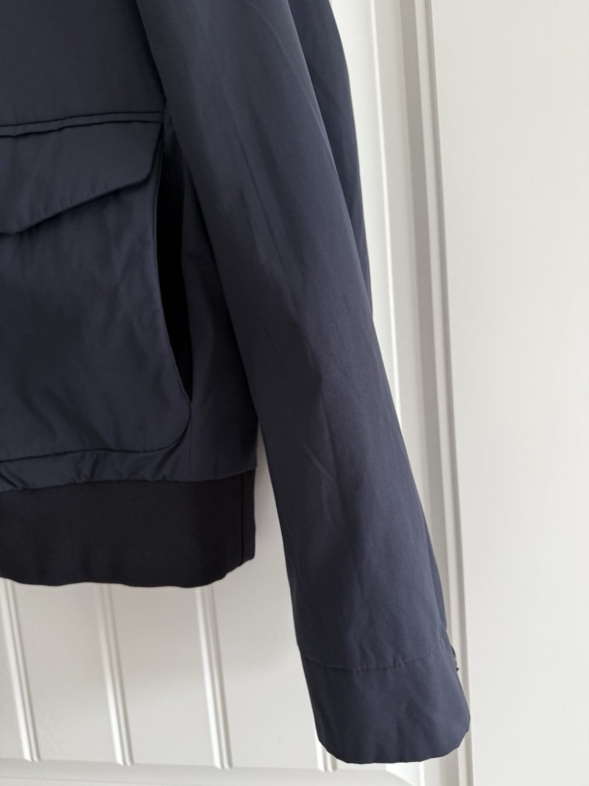 HARDY AMIES COTTON POLYAMIDE BUTTON UP POCKETS LINED MEN'S JACKET SIZE XL image 5