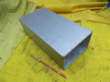 RECTANGLE ALUMINUM TUBE machine shop tubing stock 4" x 6" x 12" LONG x 1/4" WALL