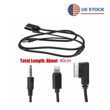 MMI Music AUX Interface Cord Cable 8pin Charging For IPOD IPHONE Mercedes-Benz