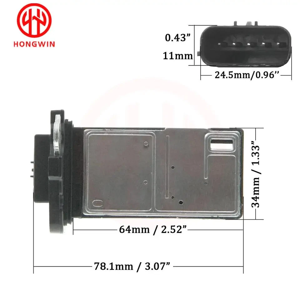 AFH70M-41C AFH70M-41B Mass Air Flow Maf Sensor For Accord Civic Crosstour - Image 3 of 4