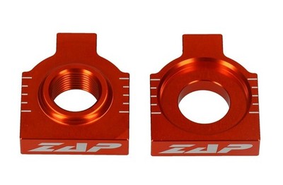 ZAP Achsblöcke Kettenspanner passt an KTM LC4 Modelle von '93-07 orange