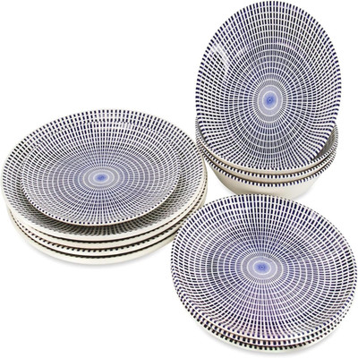 Tudor England Tudor Royal Porcelain 16-Piece Round Dinnerware Set Service For 4