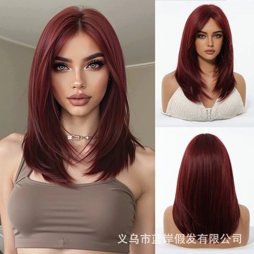 Pelucas Ombre Pelucas para Mujer Fiesta Ninguno Encaje Pelucas Moda Balayage Ceniza Rubio Marrón - Imagen 16 de 19