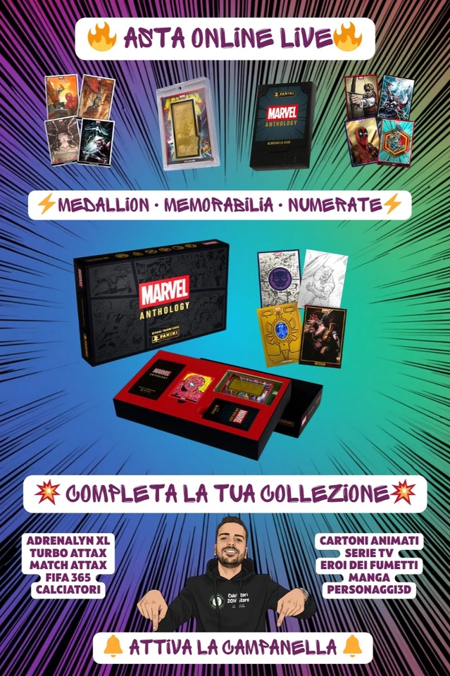 Marvel Anthology 🔥 Numerate /500-/10 Medallion & Memorabilia ASTA ONLINE