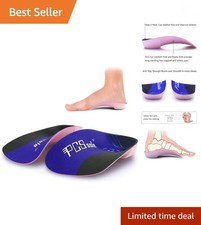 3/4 Orthotics Shoe Insoles High Arch Supports Shoe Insertsfor Plantar Fasciit...
