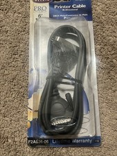 Belkin Pro Series 6ft Printer Cable Bi Directional 1.8M DB25 Male F2A036-06 2B
