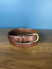 Tom James Ringmark Belt 40 Gold Buckle Men’s Made In USA