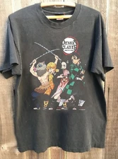DEMON SLAYER Anime Graphic Charcoal Short Sleeve Unisex T shirt WA4148